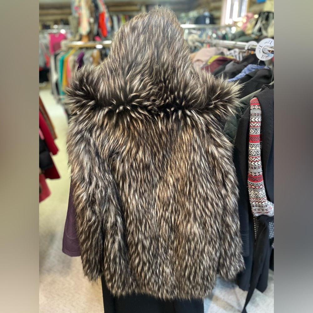🤎M Donna Salyers Fabulous Furs Faux fur hooded coat - Picture 5 of 9